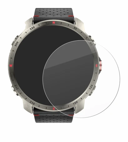 Immagine del dispositivo Polar Grit X Pro Titan con un'ampia varietà di protezioni per lo schermo.