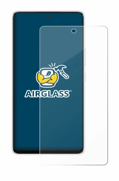 Immagine del dispositivo Samsung Galaxy A53 5G con un'ampia varietà di protezioni per lo schermo.