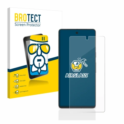 Parte frontale di una confezione del prodotto con il logo del marchio BROTECT. Accanto è raffigurato il dispositivo Google Pix