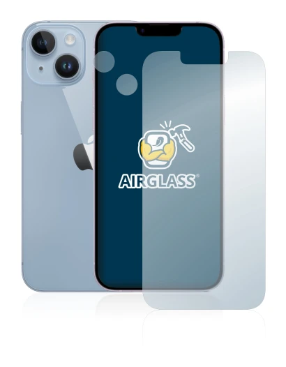 Immagine del dispositivo Apple iPhone 14 (Fronte+Fotocamera) con un'ampia varietà di protezioni per lo schermo.