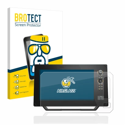 Parte frontale di una confezione del prodotto con il logo del marchio BROTECT. Accanto è raffigurato il dispositivo Humminbird