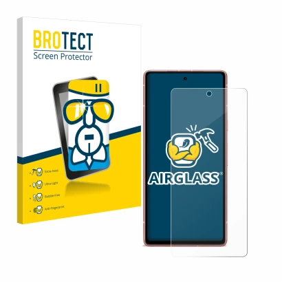 Parte frontale di una confezione del prodotto con il logo del marchio BROTECT. Accanto è raffigurato il dispositivo Google Pix