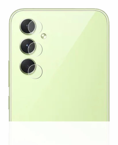Immagine del dispositivo Samsung Galaxy A54 5G (SOLO Fotocamera) con un'ampia varietà di protezioni per lo schermo.