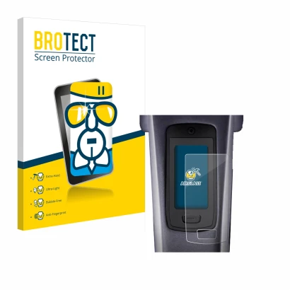 Parte frontale di una confezione del prodotto con il logo del marchio BROTECT. Accanto è raffigurato il dispositivo TQ HPR50 E