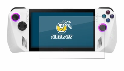 Immagine del dispositivo ASUS ROG Ally (2023) RC71L con un'ampia varietà di protezioni per lo schermo.