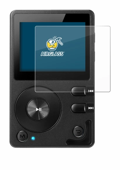 Immagine del dispositivo Hifi Walker H2 con un'ampia varietà di protezioni per lo schermo.