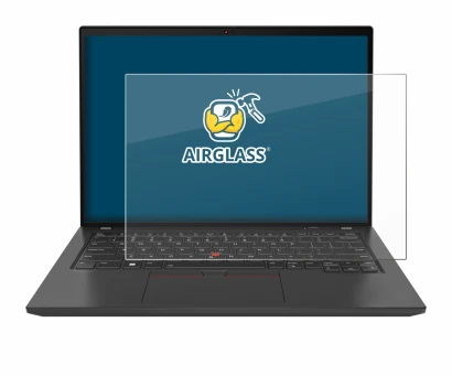 Immagine del dispositivo Lenovo ThinkPad T16 Gen 3 con un'ampia varietà di protezioni per lo schermo.