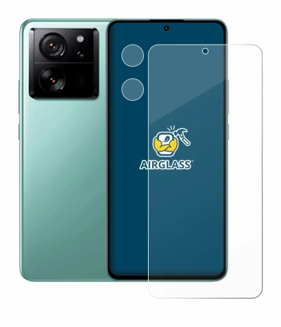 Immagine del dispositivo Xiaomi 13T (Fronte+Fotocamera) con un'ampia varietà di protezioni per lo schermo.