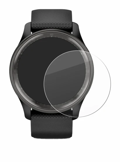 Immagine del dispositivo Garmin Vivomove Trend con un'ampia varietà di protezioni per lo schermo.