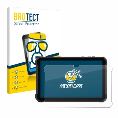 Parte frontale di una confezione del prodotto con il logo del marchio BROTECT. Accanto è raffigurato il dispositivo Ulefone Ar