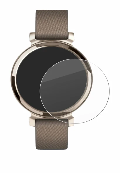 Immagine del dispositivo Garmin Lily 2 con un'ampia varietà di protezioni per lo schermo.