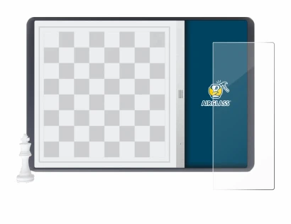 Immagine del dispositivo Chessnut Evo con un'ampia varietà di protezioni per lo schermo.