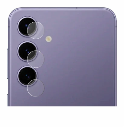 Immagine del dispositivo Samsung Galaxy S24 (SOLO Fotocamera) con un'ampia varietà di protezioni per lo schermo.