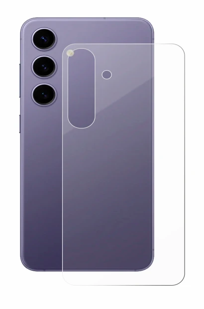 Immagine del dispositivo Samsung Galaxy S24 (Posteriore) con un'ampia varietà di protezioni per lo schermo.