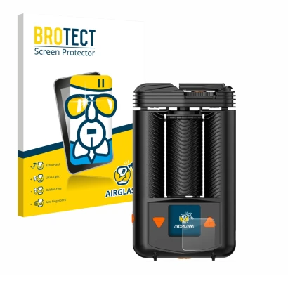 Parte frontale di una confezione del prodotto con il logo del marchio BROTECT. Accanto è raffigurato il dispositivo Storz & Bi