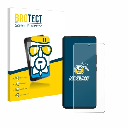 Parte frontale di una confezione del prodotto con il logo del marchio BROTECT. Accanto è raffigurato il dispositivo ASUS ZenFo