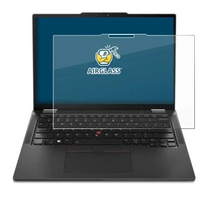 Immagine del dispositivo Lenovo ThinkPad X13 2-in-1 Gen 5 con un'ampia varietà di protezioni per lo schermo.