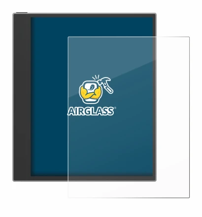 Immagine del dispositivo PocketBook InkPad Eo (2024) con un'ampia varietà di protezioni per lo schermo.