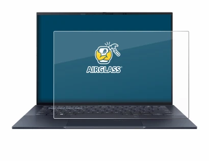 Immagine del dispositivo ASUS ExpertBook B9 B9403 con un'ampia varietà di protezioni per lo schermo.