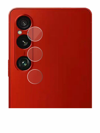 Immagine del dispositivo Sony Xperia 1 VI (SOLO Fotocamera) con un'ampia varietà di protezioni per lo schermo.