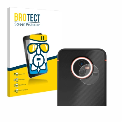 Parte frontale di una confezione del prodotto con il logo del marchio BROTECT. Accanto è raffigurato il dispositivo Gigaset GX