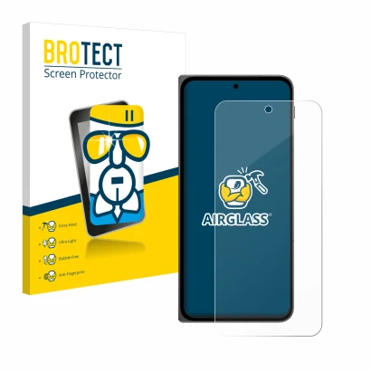 Parte frontale di una confezione del prodotto con il logo del marchio BROTECT. Accanto è raffigurato il dispositivo OnePlus Op