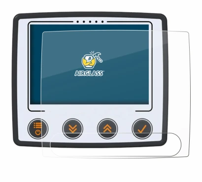 Immagine del dispositivo Skytraxx 5 Mini con un'ampia varietà di protezioni per lo schermo.