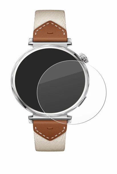 Immagine del dispositivo Huawei Watch GT 5 (41 mm) con un'ampia varietà di protezioni per lo schermo.