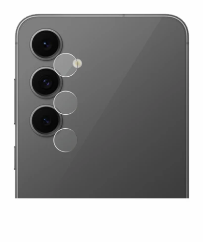 Immagine del dispositivo Samsung Galaxy S24 FE (SOLO Fotocamera) con un'ampia varietà di protezioni per lo schermo.