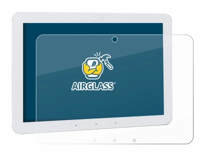 Immagine del dispositivo Amazon Echo Hub 8" con un'ampia varietà di protezioni per lo schermo.