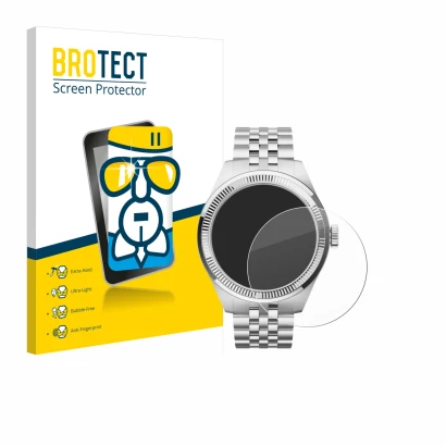 Parte frontale di una confezione del prodotto con il logo del marchio BROTECT. Accanto è raffigurato il dispositivo Withings S