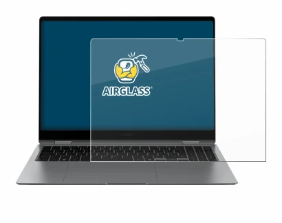 Immagine del dispositivo Samsung Galaxy Book5 Pro 360 16" con un'ampia varietà di protezioni per lo schermo.