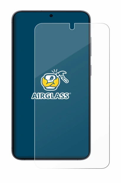 Immagine del dispositivo Samsung Galaxy S25 con un'ampia varietà di protezioni per lo schermo.
