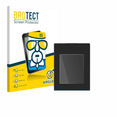 Parte frontale di una confezione del prodotto con il logo del marchio BROTECT. Accanto è raffigurato il dispositivo Lenovo Yog