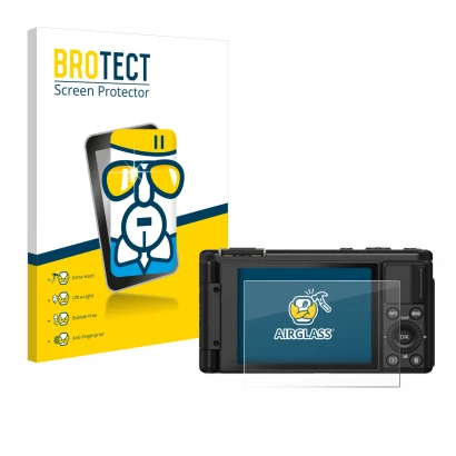 Parte frontale di una confezione del prodotto con il logo del marchio BROTECT. Accanto è raffigurato il dispositivo Yashica Ci