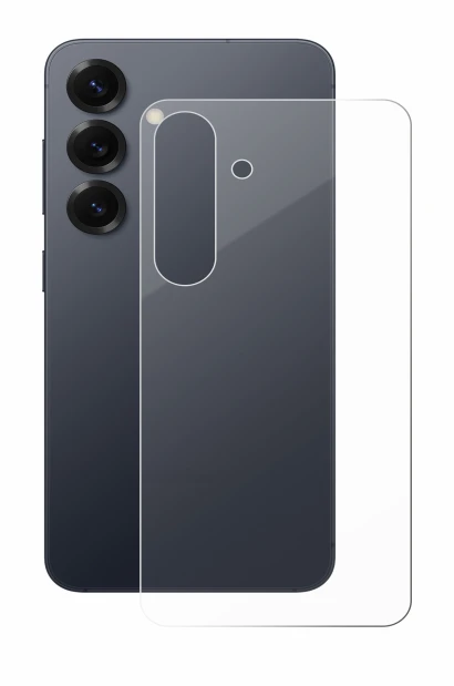 Immagine del dispositivo Samsung Galaxy S25 (Posteriore) con un'ampia varietà di protezioni per lo schermo.