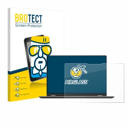 Parte frontale di una confezione del prodotto con il logo del marchio BROTECT. Accanto è raffigurato il dispositivo ASUS Vivob