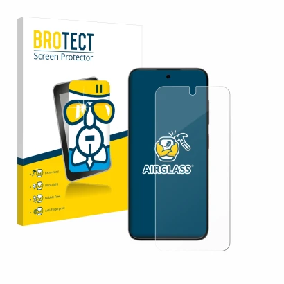 Parte frontale di una confezione del prodotto con il logo del marchio BROTECT. Accanto è raffigurato il dispositivo ZTE Blade 