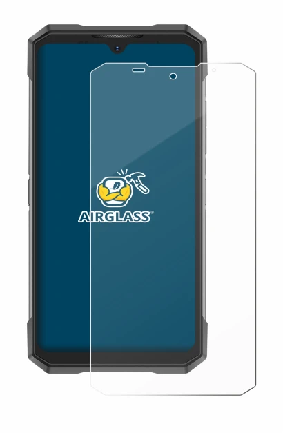 Immagine del dispositivo Doogee S200X con un'ampia varietà di protezioni per lo schermo.