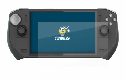 Immagine del dispositivo Zotac Gaming Zone con un'ampia varietà di protezioni per lo schermo.