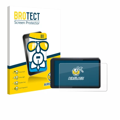 Parte frontale di una confezione del prodotto con il logo del marchio BROTECT. Accanto è raffigurato il dispositivo CARabc DB6