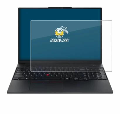 Immagine del dispositivo Lenovo ThinkPad E16 Gen 3 con un'ampia varietà di protezioni per lo schermo.