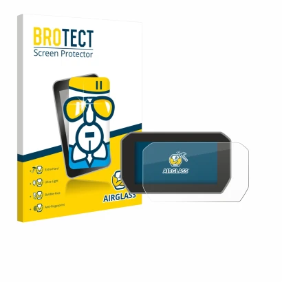 Parte frontale di una confezione del prodotto con il logo del marchio BROTECT. Accanto è raffigurato il dispositivo Ducati V4 