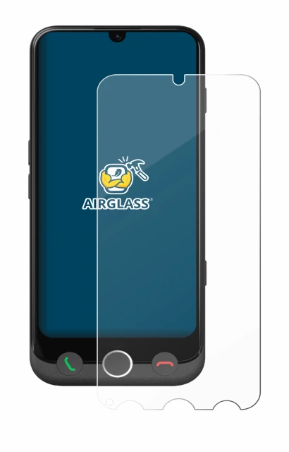 Immagine del dispositivo Doro Aurora A30 con un'ampia varietà di protezioni per lo schermo.