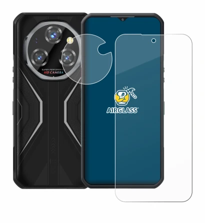 Immagine del dispositivo Oukitel WP55 Pro (Fronte+Fotocamera) con un'ampia varietà di protezioni per lo schermo.