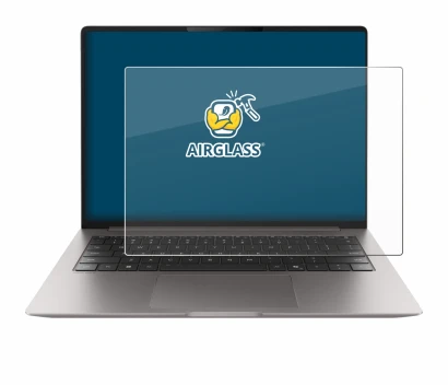 Immagine del dispositivo Honor MagicBook Pro 14 con un'ampia varietà di protezioni per lo schermo.