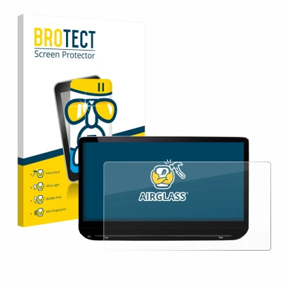 Parte frontale di una confezione del prodotto con il logo del marchio BROTECT. Accanto è raffigurato il dispositivo Skoda Octa