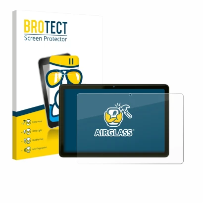 Parte frontale di una confezione del prodotto con il logo del marchio BROTECT. Accanto è raffigurato il dispositivo VALE Table