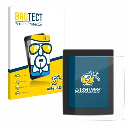 Parte frontale di una confezione del prodotto con il logo del marchio BROTECT. Accanto è raffigurato il dispositivo Volvo XC90