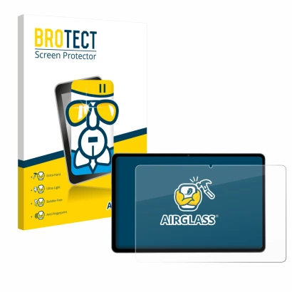 Parte frontale di una confezione del prodotto con il logo del marchio BROTECT. Accanto è raffigurato il dispositivo Acepad HIG